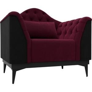 Кресло Лига Диванов Флорида микровельвет бордовый\черный (112296) кресло мешок dreambag бордовый микровельвет xl 125x85