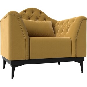 Кресло Лига Диванов Флорида микровельвет желтый (112297) кресло лига диванов флорида микровельвет желтый коричневый 112298