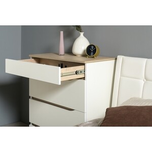 Комплект мебели Моби Муссон цвет белый/дуб эндгрейн элегантный/кожзам белый (11.28+16.03+13.97)