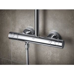 Душевая система Grohe Tempesta Cosmopolitan System 250 Cube с термостатом, хром (26689000)