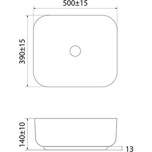 Раковина-чаша IDDIS Bridge 50х39 (BRIWS05i27)