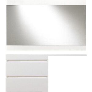 Мебель для ванной Style line Даллас Люкс 78 (140L) подвесная, под стиральную машину, белая эмаль