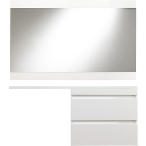 Мебель для ванной Style line Даллас Люкс 78 (140R) подвесная, под стиральную машину, белая эмаль