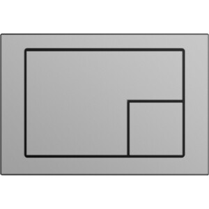 Кнопка смыва Cersanit Corner пластик, хром матовый (64107) floating corner shelf white 35x35x3 8 cm mdf