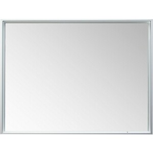 Зеркало De Aqua Алюминиум LED 120х75 с подсветкой, серебро (261698) зеркало для ванной ориент с подсветкой 40x80 см серебро
