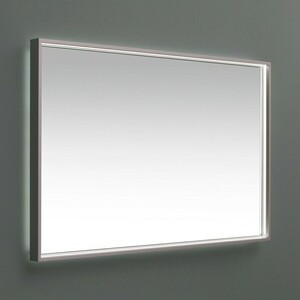 Зеркало De Aqua Алюминиум LED 120х75 с подсветкой, серебро (261698)