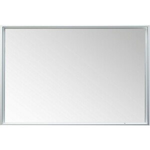 Зеркало De Aqua Алюминиум LED 140х75 с подсветкой, серебро (261699) зеркало для ванной ориент с подсветкой 55x110 см серебро