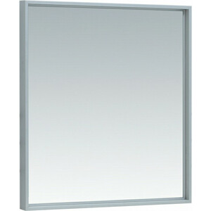 Зеркало De Aqua Алюминиум LED 70х75 с подсветкой, серебро (261694) зеркало для ванной ориент с подсветкой 40x80 см серебро