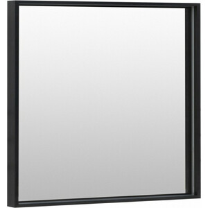 Зеркало De Aqua Алюминиум LED 80х75 с подсветкой, черный (261702) зеркало de aqua алюминиум led 60х75 с подсветкой 261700