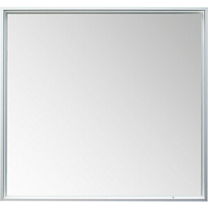 Зеркало De Aqua Алюминиум LED 90х75 с подсветкой, серебро (261696) аромасветильник сенсорный красочные ы g9 35вт серебро 10 5х10 5х20 см