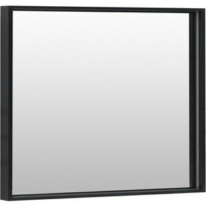 Зеркало De Aqua Алюминиум LED 90х75 с подсветкой, черный (261703) зеркало de aqua алюминиум led 100х75 с подсветкой медь 261711