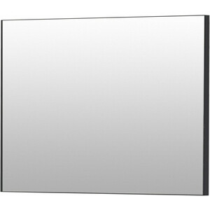 Зеркало De Aqua Сильвер 100х75 черный (261674) зеркало de aqua алюминиум led 80х75 с подсветкой серебро 261695