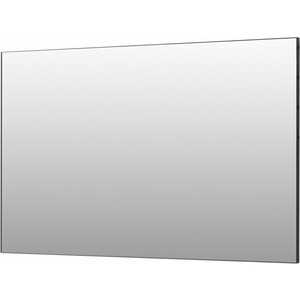 Зеркало De Aqua Сильвер 120х75 черный (261675) зеркало de aqua алюминиум led 80х75 с подсветкой серебро 261695
