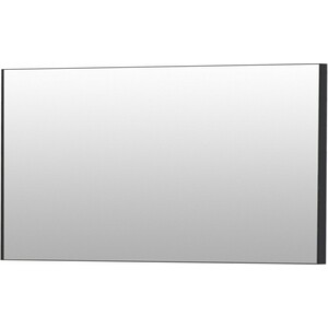 Зеркало De Aqua Сильвер 140х75 черный (261676) зеркало de aqua алюминиум led 80х75 с подсветкой серебро 261695