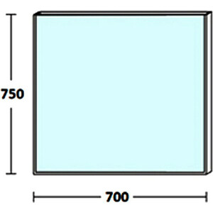 Зеркало De Aqua Сильвер 70х75 с подсветкой, черный (261671, 261787)