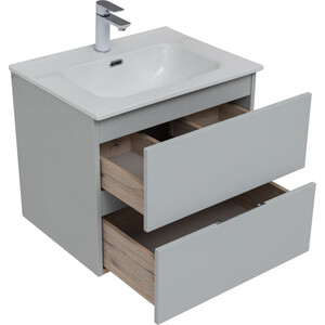 Мебель для ванной Aquanet Алвита 60 два ящика, серый