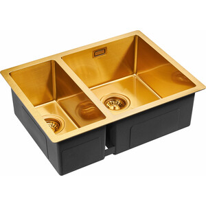 Кухонная мойка Paulmark Annex 59х44 брашированное золото (PM545944-BGR)