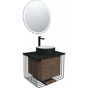 Мебель для ванной Grossman Винтаж 70х50 GR-4040BW, веллингтон/черный вейгела ущая винтаж лав ø5 h35 см