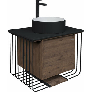 Мебель для ванной Grossman Винтаж 70х50 GR-4040BW, веллингтон/черный