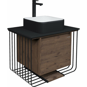 Мебель для ванной Grossman Винтаж 70х50 GR-4042BW, веллингтон/черный