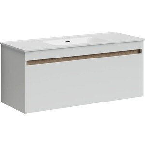 Мебель для ванной Sancos Smart 120 два ящика, белый глянец