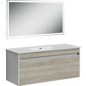 Мебель для ванной Sancos Smart 120 два ящика, дуб бардолино/белый приточная установка tion 3s smart