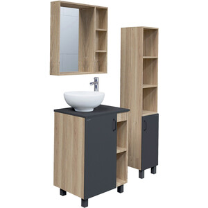 Мебель для ванной Grossman Флай 70х46 GR-3014, серый/дуб сонома