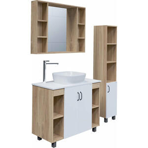 Мебель для ванной Grossman Флай 100х45 GR-3019, белый/дуб сонома