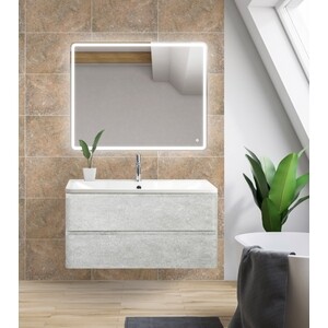 Мебель для ванной BelBagno Albano 120 подвесная, Cemento Verona Grigio