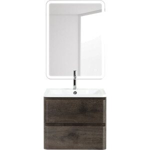 Мебель для ванной BelBagno Albano 60 подвесная, Rovere Nature Grigio зеркало навесное nature 59 816 × 32 × 784 мм гаскон пайн