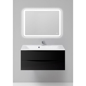 Мебель для ванной BelBagno Marino-Cer 100 Nero Lucido раковина 40x20 см simas agile ag20 nero matt 1