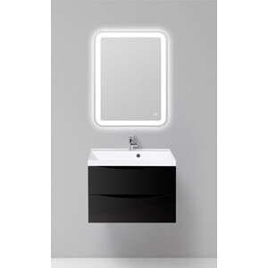 Мебель для ванной BelBagno Marino-Cer 70 Nero Lucido смеситель для раковины с донным клапаном belbagno luce luc lvm nero