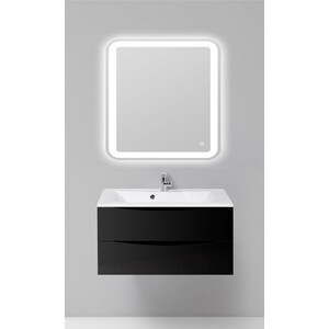 Мебель для ванной BelBagno Marino-Cer 90 Nero Lucido смеситель для раковины с донным клапаном belbagno luce luc lvm nero