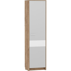 Шкаф для одежды Сильва Нортон НМ 013.12 серый камень/белый фасадный, дуб крафт табачный сушильный шкаф для одежды tropik line
