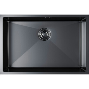 Кухонная мойка Mixline Pro 65х44 черный графит (4630099747850)