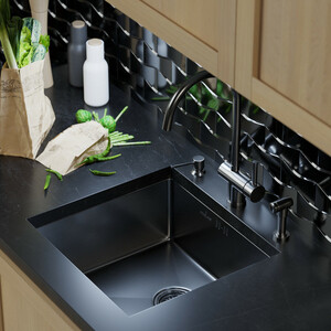 Кухонная мойка Mixline Pro 45х42 черный графит (4630099747775)