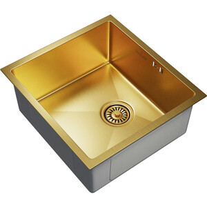 Кухонная мойка Mixline Pro 45х42 золото (4630099747782) кухонная мойка topzero tnl 340 70 30 l золото