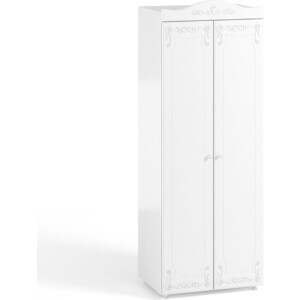 Шкаф для белья ОЛМЕКО Италия ИТ-42 белое дерево шкаф для одежды олмеко монако мн 48 с зеркальными дверьми белое дерево