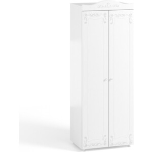 Шкаф для одежды ОЛМЕКО Италия ИТ-47 белое дерево шкаф трехдверный олмеко италия ит 55 с зеркальными дверьми белое дерево