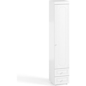Шкаф для белья ОЛМЕКО Афина АФ-30 с ящиками, белое дерево шкаф трехдверный олмеко афина аф 54 с зеркальной дверью белое дерево