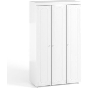 Шкаф трехдверный ОЛМЕКО Афина АФ-53 белое дерево шкаф для одежды олмеко афина аф 50 с зеркальными дверьми и ящиками белое дерево