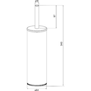 Ершик для унитаза IDDIS Optima Home черный (BRUBL0i47)