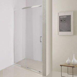 Душевая дверь BelBagno Uno 155х195 прозрачная, хром (UNO-195-BF-1-155-C-Cr) душевая дверь ambassador benefit 150x200 прозрачная черная 19021204hb