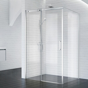 Душевой уголок BelBagno Acqua 130х80 прозрачный, хром (ACQUA-AH-1-130/80-C-Cr)