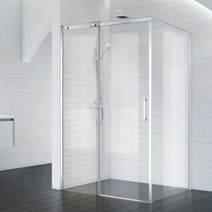 Душевой уголок BelBagno Acqua 130х100 прозрачный, хром (ACQUA-AH-1-130/100-C-Cr)