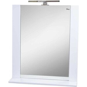 Зеркало Emmy Асти 60х75 с подсветкой, белое (ast60mir1) зеркало шкаф sanstar квадро 60х75 с подсветкой белый 127 1 2 4 1