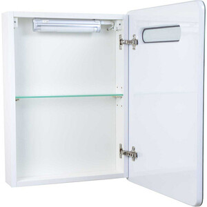 Зеркальный шкаф Emmy Донна 45х60 правый, с подсветкой, белый (don45bel-r)