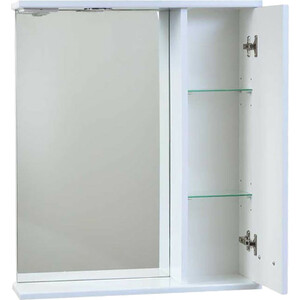 Зеркало-шкаф Emmy Монтана 60х70 правый, с подсветкой, белый (mont60mir1-r)