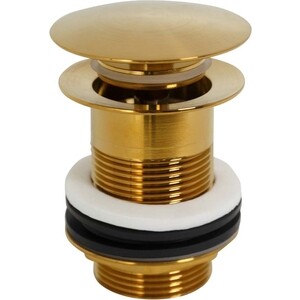 Донный клапан Cezares Click-clack без перелива, брашированное золото (ECO-SC-BORO) донный клапан iddis ray raybn00i88