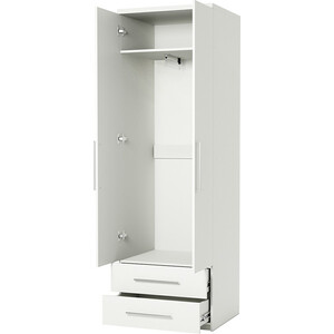 Шкаф для одежды с ящиками Шарм-Дизайн Комфорт МШЯ-21 80х45 с зеркалами, белый
